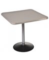 Стол с квадратной столешницей Стефания Стол ДСП 25мм HPL-пластик (цвет каркаса-белый)